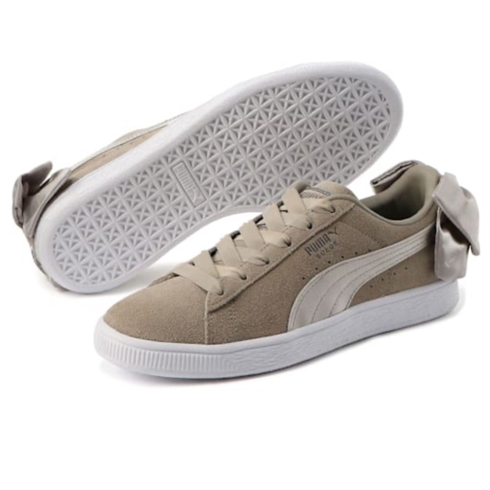 NIB Puma Suede Bow Sneakers Size 7.5 - Picture 1 of 8